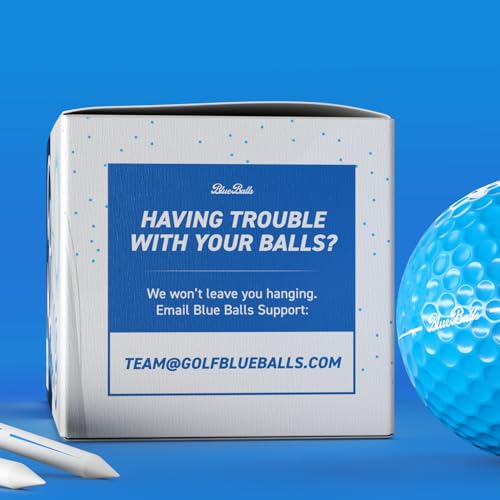 WHITE & BLUE LED GOLF BALLS (2-PACK)