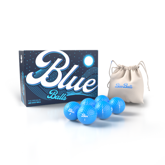 BLUE BALLS LED GOLF BALLS (6-PACK)