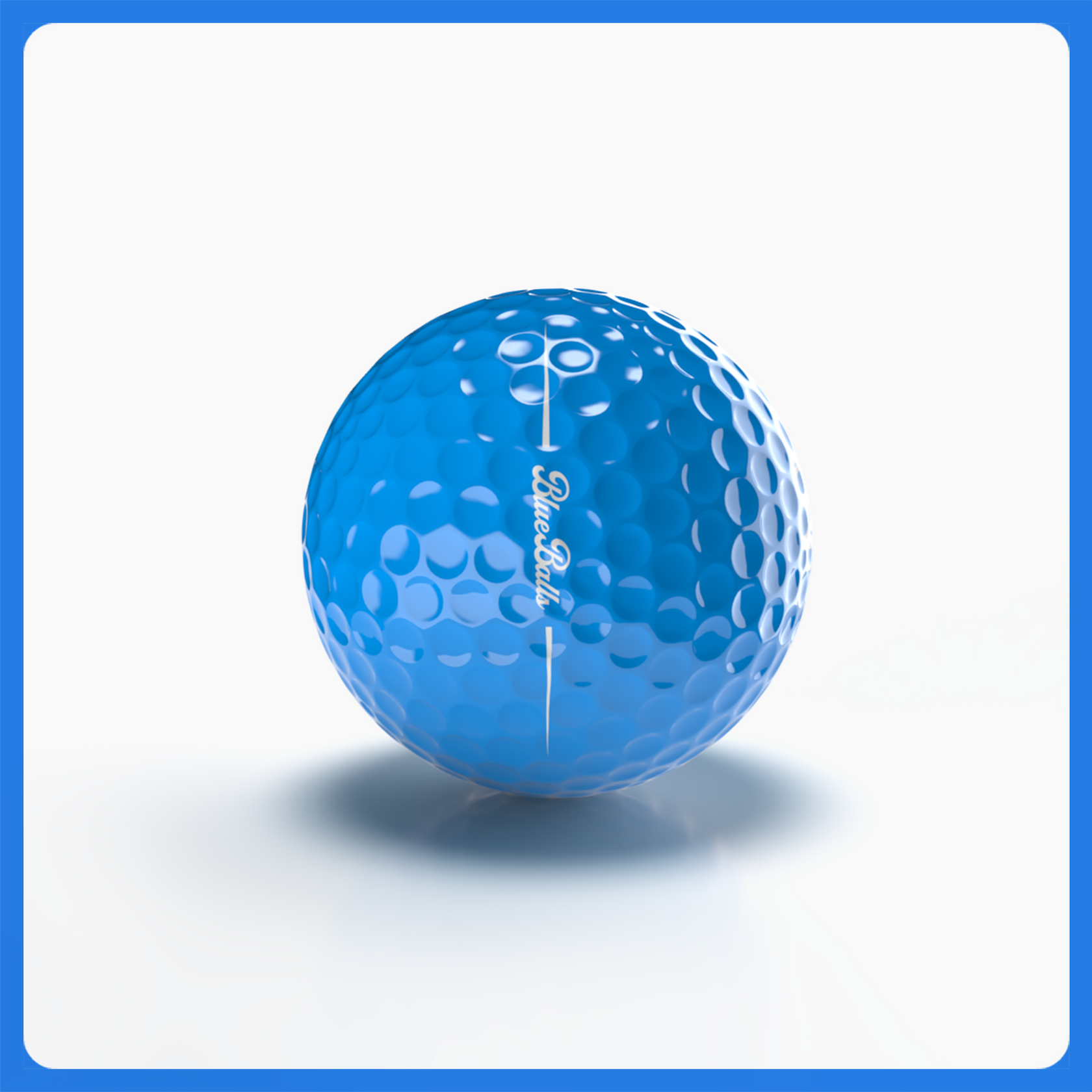 Blue Balls Premium LED Golf Balls True Blue 2Pack Blue Balls