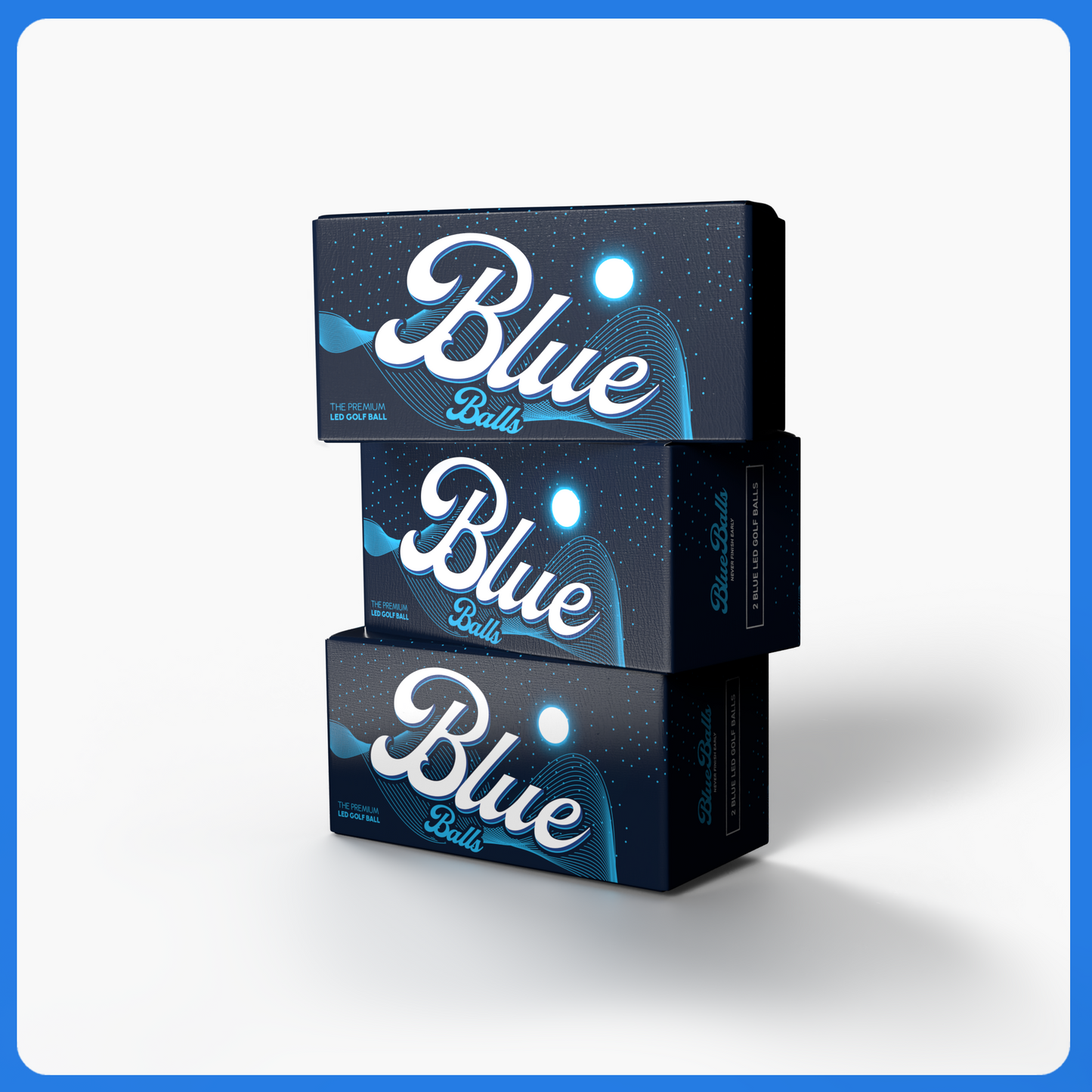 BLUE BALLS LED GOLF BALLS (6-PACK)